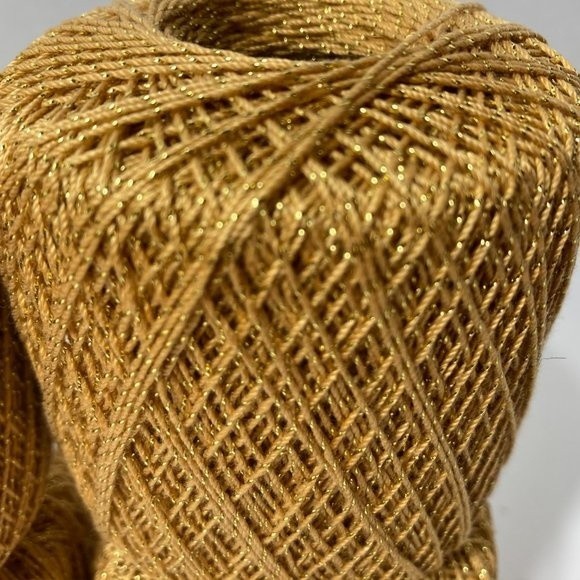 4 Aunt Lydia's Metallic Crochet Thread Gold Gold - Picture 3 of 7